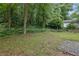 Spacious backyard with wooded backdrop and a gravel area at 2222 Beecher Sw Cir, Atlanta, GA 30311