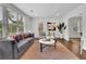Elegant living room bathed in natural light with plush seating, modern decor, and a cozy area rug at 2222 Beecher Sw Cir, Atlanta, GA 30311
