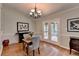 Cozy dining room features hardwood floors, modern lighting, and elegant decor at 3232 Valaire Drive Dr, Decatur, GA 30033