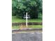 Street view of dual mailboxes, nicely maintained with green foliage in the background at 8430 Carlington Ln, Jonesboro, GA 30236