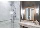 Modern bathroom featuring a glass-enclosed shower, sleek fixtures, and refined finishes for a spa-like experience at 3286 Northside Nw Pkwy # Ph2, Atlanta, GA 30327