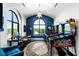 Bright game room with pinball machines, large window with views and unique star pendant lighting at 3286 Northside Nw Pkwy # Ph2, Atlanta, GA 30327