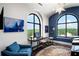 Bright office space with arched windows, custom rug, and elegant decor offers an inspiring workspace at 3286 Northside Nw Pkwy # Ph2, Atlanta, GA 30327