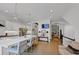 A modern kitchen with a spacious island and seamless flow to the living areas at 4222 Rickenbacker Ne Dr # 9, Atlanta, GA 30342