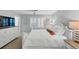 Bright bedroom with a ceiling fan, large TV, and plenty of natural light at 2 Arpege Nw Way, Atlanta, GA 30327