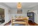 Dining room with sliding doors leading to a patio area and stylish decor at 2 Arpege Nw Way, Atlanta, GA 30327