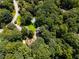 Overhead view showing the property's pool, landscaping, and wooded surroundings at 3323 Silver Ridge Ct, Duluth, GA 30096