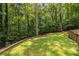Spacious backyard featuring lush landscaping and mature trees for a private, peaceful setting at 4850 Lake Fjord Pass, Marietta, GA 30068