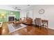 Inviting living room features a fireplace, hardwood floors, and stylish decor at 1438 Heritage Glen Dr, Marietta, GA 30068