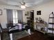 Spacious dining room with a large wooden table and bench seating at 49 Brinkley Ct, Dallas, GA 30157
