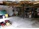 Expansive garage provides abundant storage and workspace for projects and organization with exposed ceiling at 49 Brinkley Ct, Dallas, GA 30157