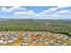 Aerial image of a modern residential neighborhood nestled in a lush green environment at 600 Tudor St, Kingston, GA 30145
