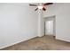 Bedroom with neutral carpet, ceiling fan, and vaulted ceiling at 1536 Liberty Nw Pkwy, Atlanta, GA 30318