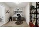 The office space features decor, ample lighting and built-in shelves at 1536 Liberty Nw Pkwy, Atlanta, GA 30318