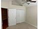 Bedroom features a closet and neutral colored walls and carpet at 2191 Rockbridge Road # 2603, Stone Mountain, GA 30087