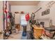 Bedroom with a collection of guitars, an electric bow, and striped wall accents at 252 Parkway Ct, Dallas, GA 30157