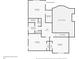 Floor plan of the second story showcasing the bedroom, bathroom and loft locations at 31 Thunderhawk Ne Ln, Rydal, GA 30171