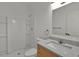 Fresh bathroom with updated vanity, shower, and modern fixtures for a clean, modern look at 4401 Belcamp Rd, Union City, GA 30213
