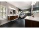 Luxurious bathroom with double vanity, soaking tub, and designer tile at 1380 Wayne Ne Ave, Atlanta, GA 30306