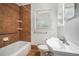 Bathroom with a shower and single sink vanity at 2875 Monterey Dr, Decatur, GA 30032