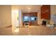 Modern kitchen features stainless steel appliances and breakfast bar at 3338 Peachtree Ne Rd # 1506, Atlanta, GA 30326