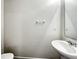 Bathroom featuring a modern sink and vanity with a neutral color scheme at 2138 Chadwick Sw Rd, Atlanta, GA 30331