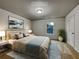 Cozy staged bedroom featuring a queen-sized bed and ample natural light at 2138 Chadwick Sw Rd, Atlanta, GA 30331