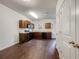 Functional kitchen featuring ample cabinets, countertops, and black appliances at 2138 Chadwick Sw Rd, Atlanta, GA 30331