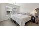 Bright bedroom featuring two windows and comfortable queen-size bed at 2721 Grapevine Cir # 1701, Cumming, GA 30041