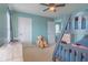 Comfortable bedroom featuring a bunk bed, storage, and a relaxing atmosphere at 4336 Thorngate Ln, Acworth, GA 30101