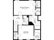 Second floor plan featuring a primary bedroom, additional bedroom, hall, laundry, and multiple baths at 4336 Thorngate Ln, Acworth, GA 30101
