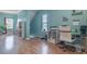 Bright open office space with shelves and desk at 4336 Thorngate Ln, Acworth, GA 30101