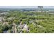 An aerial view of Atlanta, GA surrounded by mature trees and lush greenery, showing neighborhood layout at 5971 Brundage Lane, Norcross, GA 30071
