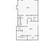 Basement floor plan of the home featuring a large bedroom, closets, bathrooms, utility closet and garage at 5971 Brundage Lane, Norcross, GA 30071