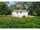 View of the house from the side with mature trees in the backyard and front yard at 1151 Sheppard Pl, Stone Mountain, GA 30083
