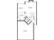 First floor plan showing the kitchen, living room, dining area, bathroom and garage at 1523 Dillard Rd, Stone Mountain, GA 30088