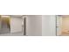 Basement room with painted floors, gray painted staircase, and a doorway to another room at 2254 Glendale Dr, Decatur, GA 30032