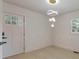 Modern entryway with stylish lighting and a welcoming ambiance at 2254 Glendale Dr, Decatur, GA 30032
