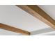 Close up of exposed wooden beams against a white ceiling at 370 Chicopee Dr, Marietta, GA 30064