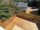 View of a wooden deck with privacy fence surrounded by greenery and foliage at 731 Hanover Se Ln, Marietta, GA 30067