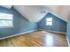 Spacious room with vaulted ceiling and natural light from the two windows at 1001 Dancing Fox Rd, Decatur, GA 30032