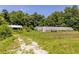 A vast landscape featuring a shed, greenhouse, and a field with lush greenery at 1001 Dancing Fox Rd, Decatur, GA 30032
