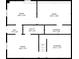 Basement floor plan providing the dimensions for two rooms, utility space and two storage areas at 1974 Skyland Glen Dr, Snellville, GA 30078