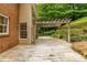 Backyard deck with a pergola overlooking the green landscaping at 815 Marshview Close, Roswell, GA 30076