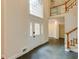 Grand entryway with tile flooring, staircase, transom windows and elegant front door at 815 Marshview Close, Roswell, GA 30076