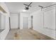 Spacious garage with painted brick and concrete floors, providing ample space for parking and storage at 1653 Terry Mill Se Rd, Atlanta, GA 30316