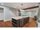 Open kitchen featuring a center island, stainless steel appliances, and easy access to living areas at 1653 Terry Mill Se Rd, Atlanta, GA 30316