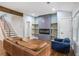 Comfortable living room with fireplace, built-in shelving, and ample seating at 1653 Terry Mill Se Rd, Atlanta, GA 30316