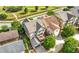 Aerial view of backyard with deck, mature trees, and well-maintained landscaping at 1741 Hickory Path Way, Suwanee, GA 30024
