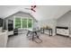 Spacious bonus room with a large window, desk, and modern décor, perfect for versatile use at 2460 Drew Valley Ne Rd, Brookhaven, GA 30319